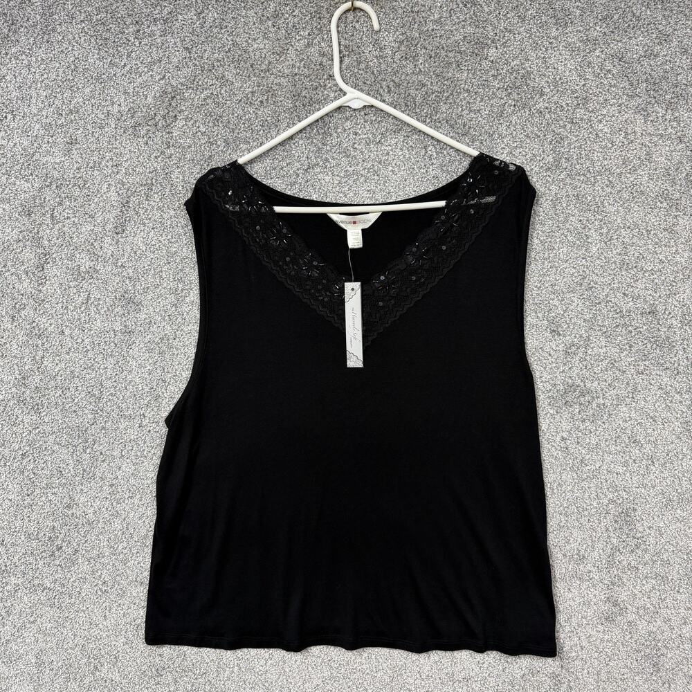 Avenue Body Cami Plus 4X 26/28 Lace Sequin Layering Y2K Dark Fairy Romantic Goth